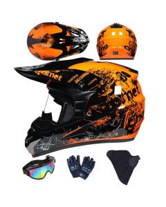 Sada dětské integrální motocyklové helmy pro ATV a jízdu v terénu